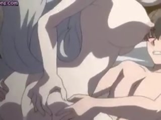 Lustful Anime Riding A Massive Pecker