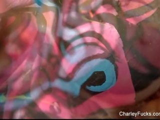 Body paint tease with the beautiful Charley Chase Porn Videos
