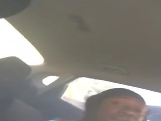 Cheating Ebony on the Phone with her Boyfriend Car Sex