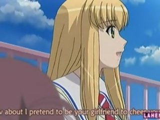 Blonde Hentai Schoolgirl Gets Licked And Fucked