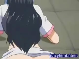 Anime brunette gets penetrated